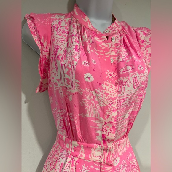 NWT Lilly Pulitzer Palm Beach Silk Midi Dress - Picture 13 of 16